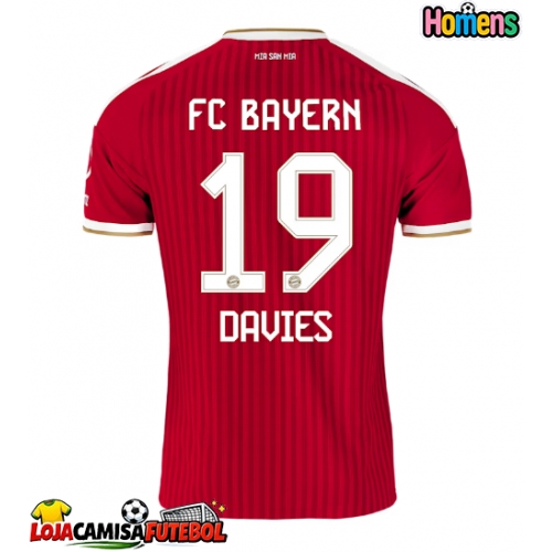 Camisa de Futebol Bayern Munich Alphonso Davies #19 Equipamento Principal 2026-27 Manga Curta